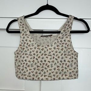 vintage cropped tank top